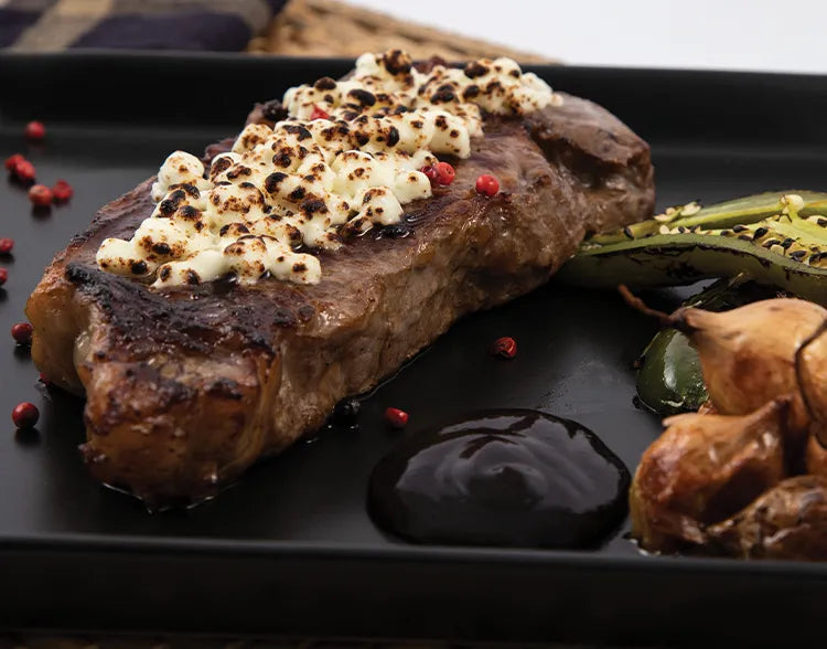 Chili-Coffee-Rubbed NY Strip Steak