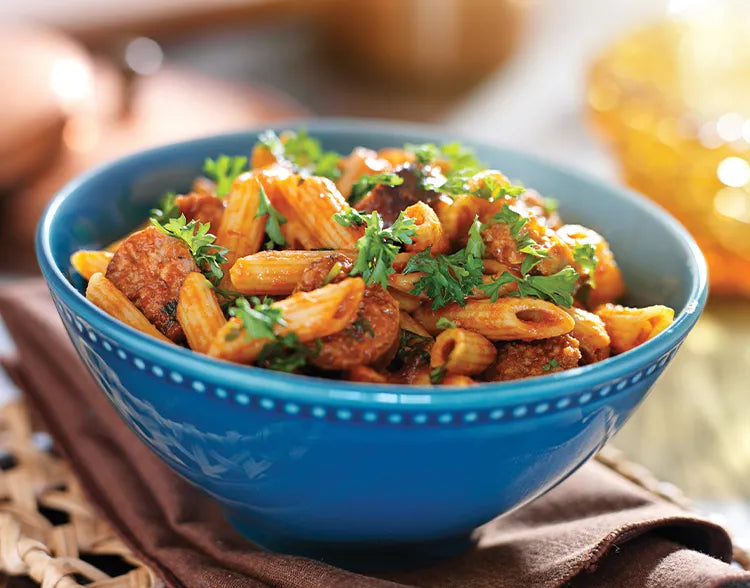Italian Sausage with Rigatoni Pasta
