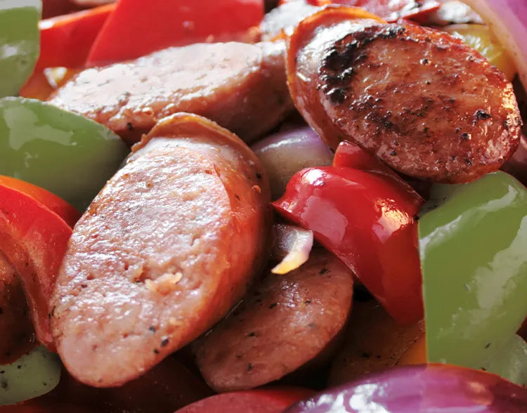 Polish Kielbasa with Peppers & Onions