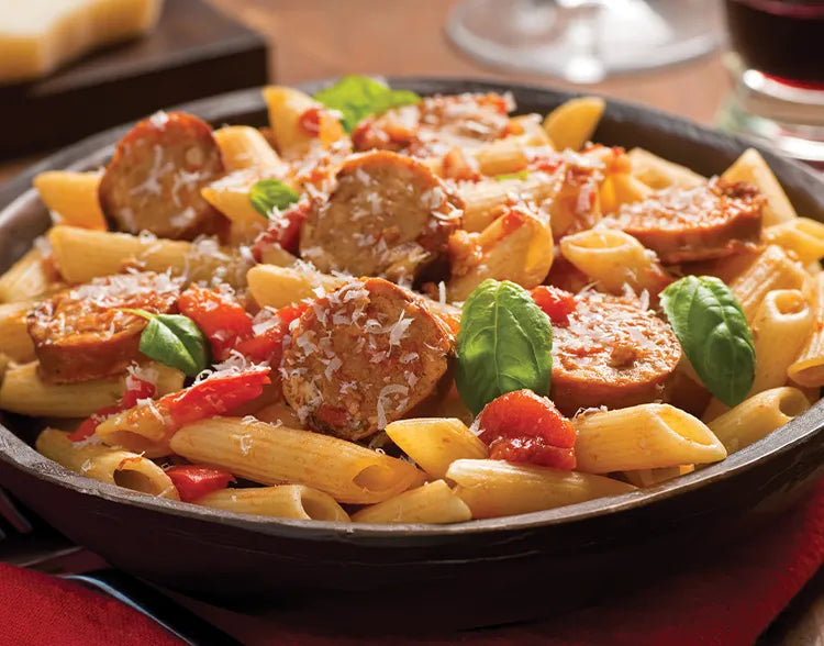 Fresh Tomato, Sausage, and Pecorino Pasta
