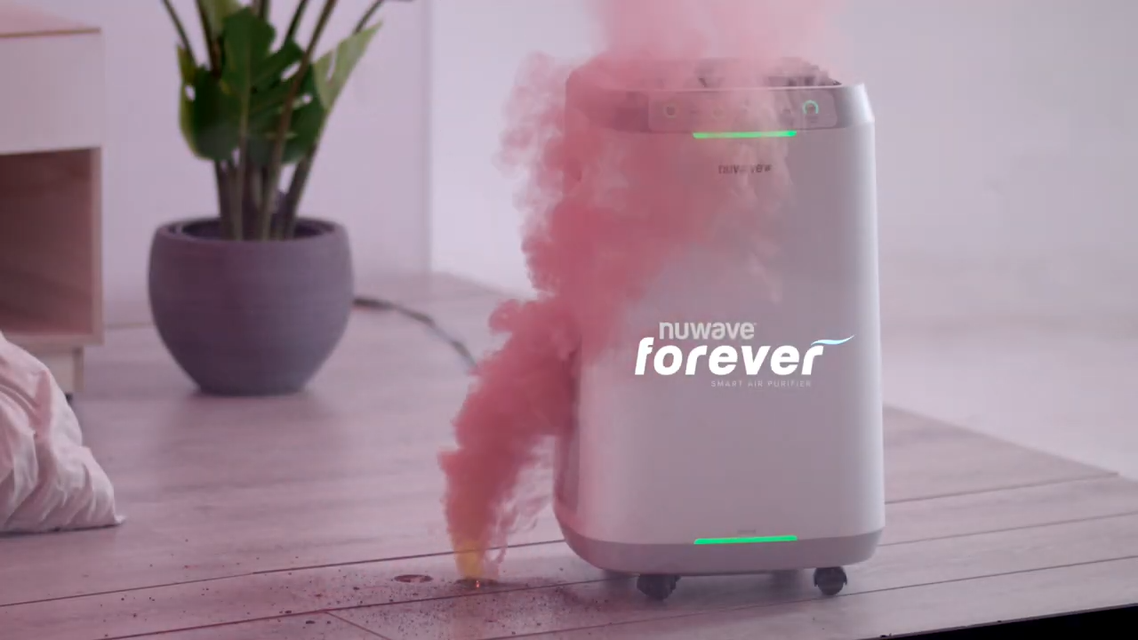 NuWave air purifier tackling smoke