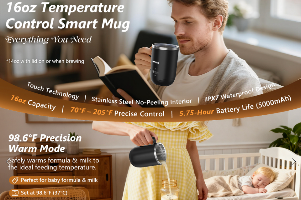 NuWave self-brewing coffee mug 