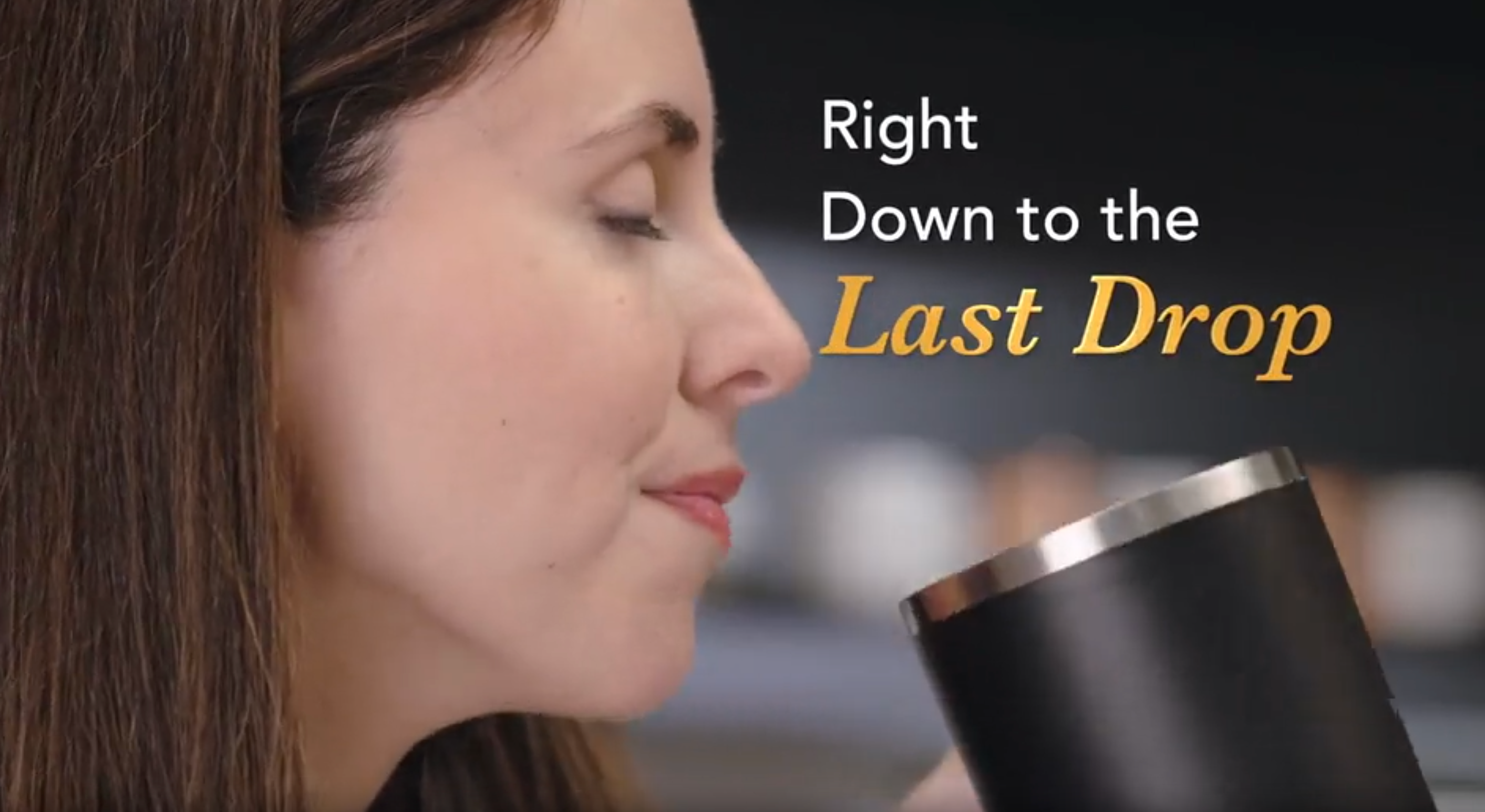 Woman enjoy coffee with NuWave Smart Mug
