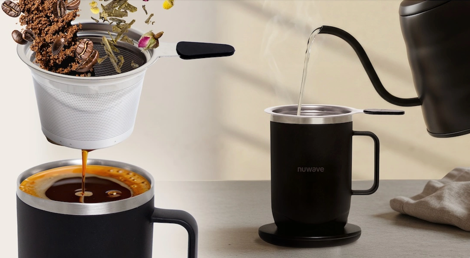 Temperature control coffee mug