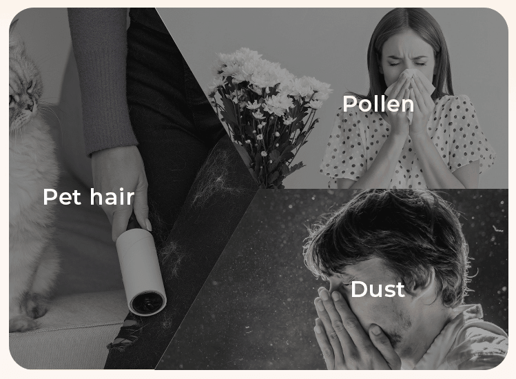 Individuals experiencing allergy symptoms such as sneezing, itching, and congestion.