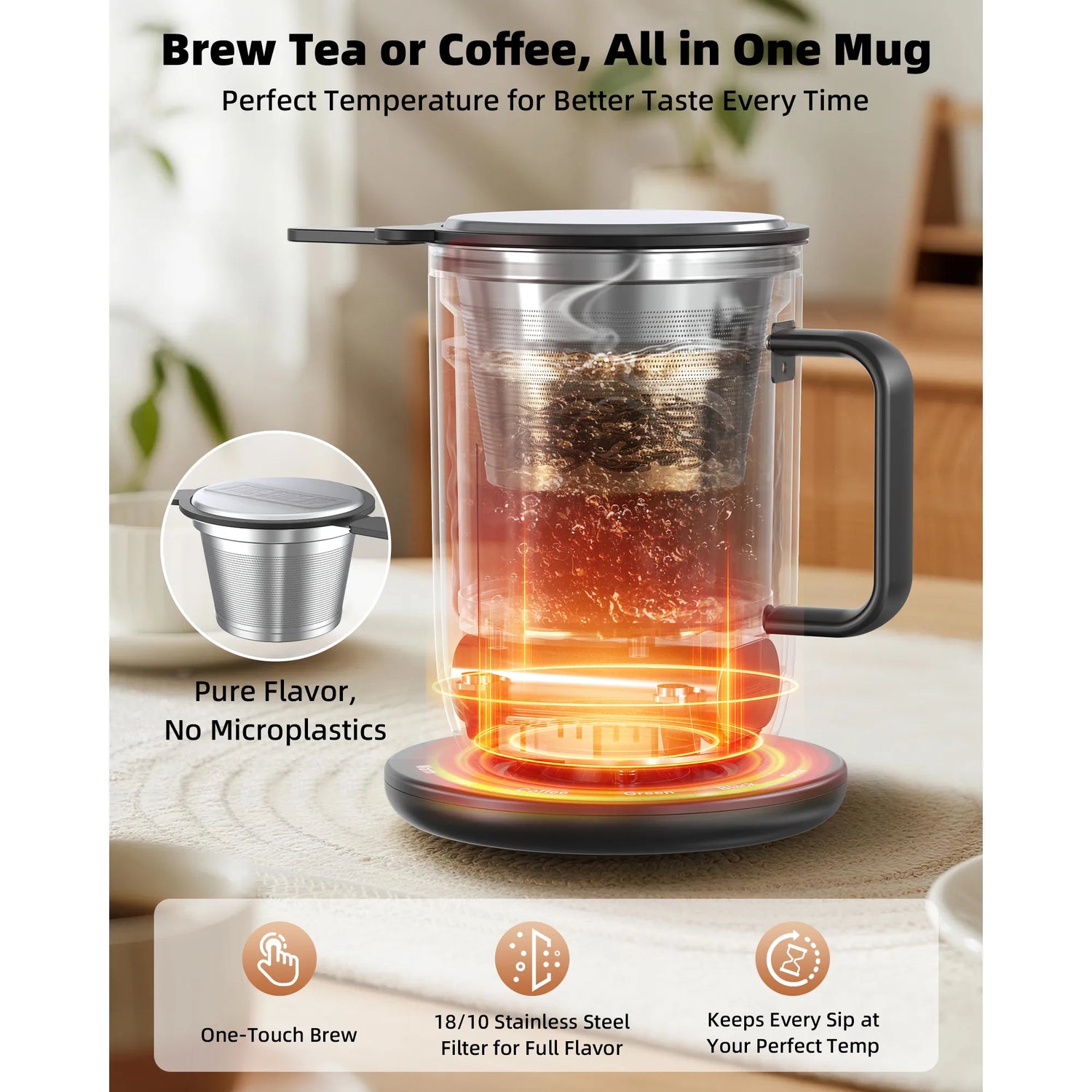 NuWave Heated Mug for Coffee and Tea