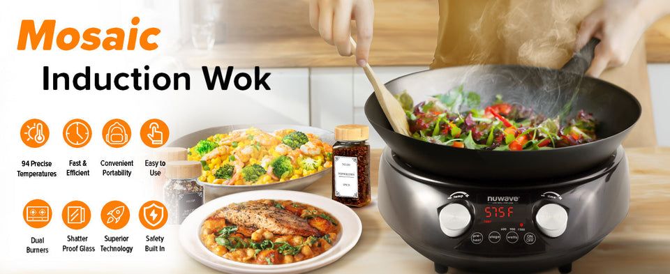 Nuwave Mosaic Precision Induction Burner with Wok