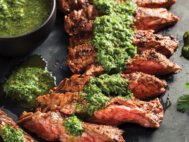 Grilled Chimichurri Skirt Steak - nuwavehome