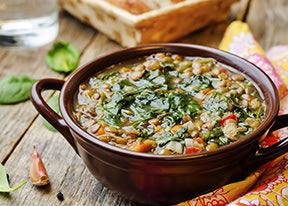 Spinach Lentil Soup - Nuwave