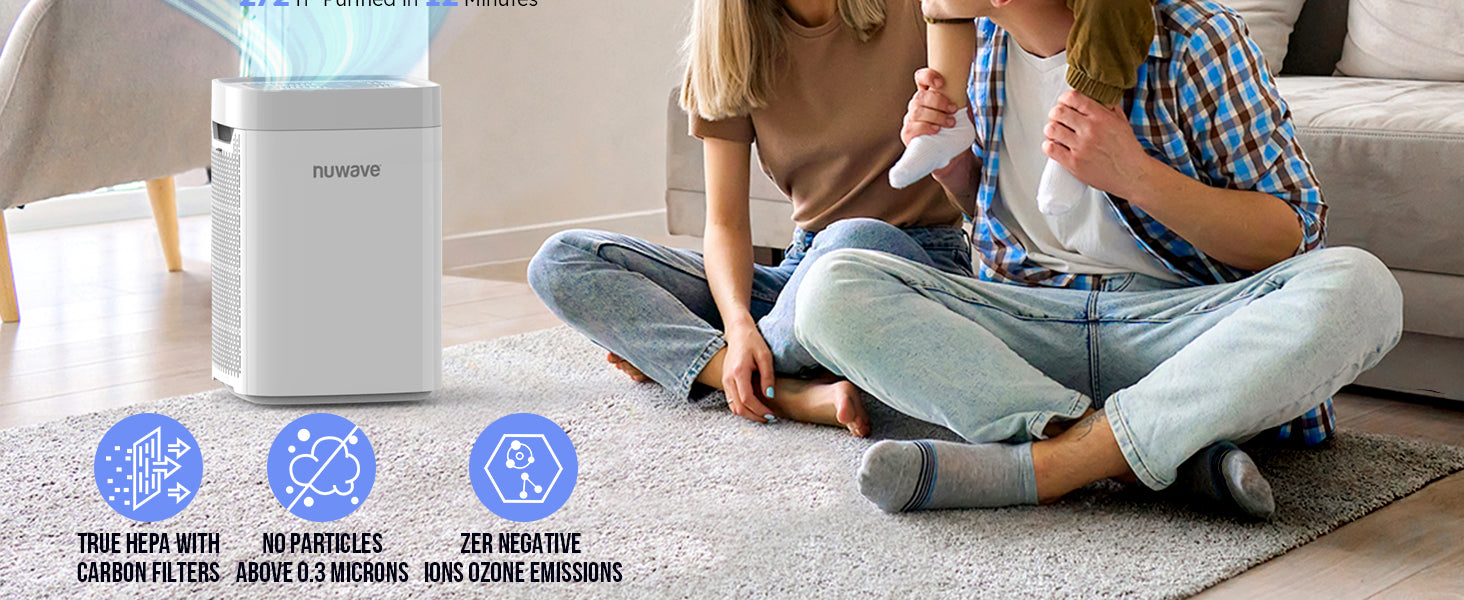 OxyPure Portable Air Purifier | 99% Cleaner Air with HEPA Filter
