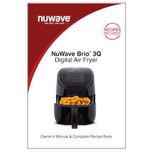 Nuwave Air Fryer Brio 3Qt Blk 36011