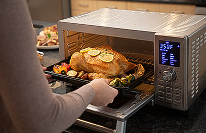 NuWave Bravo XL Smart Oven features a digital temperature probe