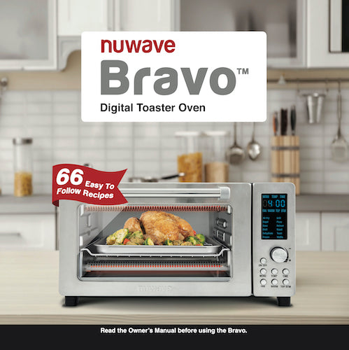 Nuwave Bravo 12-in-1 Digital Toaster Oven, Countertop Convection Oven & Air  Fryer Combo, 1800 Watts, 21-Qt Capacity, 50°-450°F Temp Controls, Dual