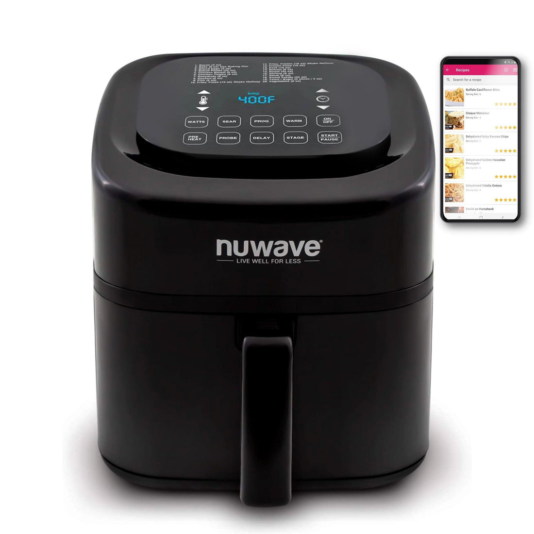 Renewed Nuwave Brio 6 QT Digital Air Fryer - Nuwave