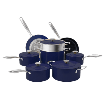 Duralon Blue Lux Non-Stick Cookware 13-Piece Set