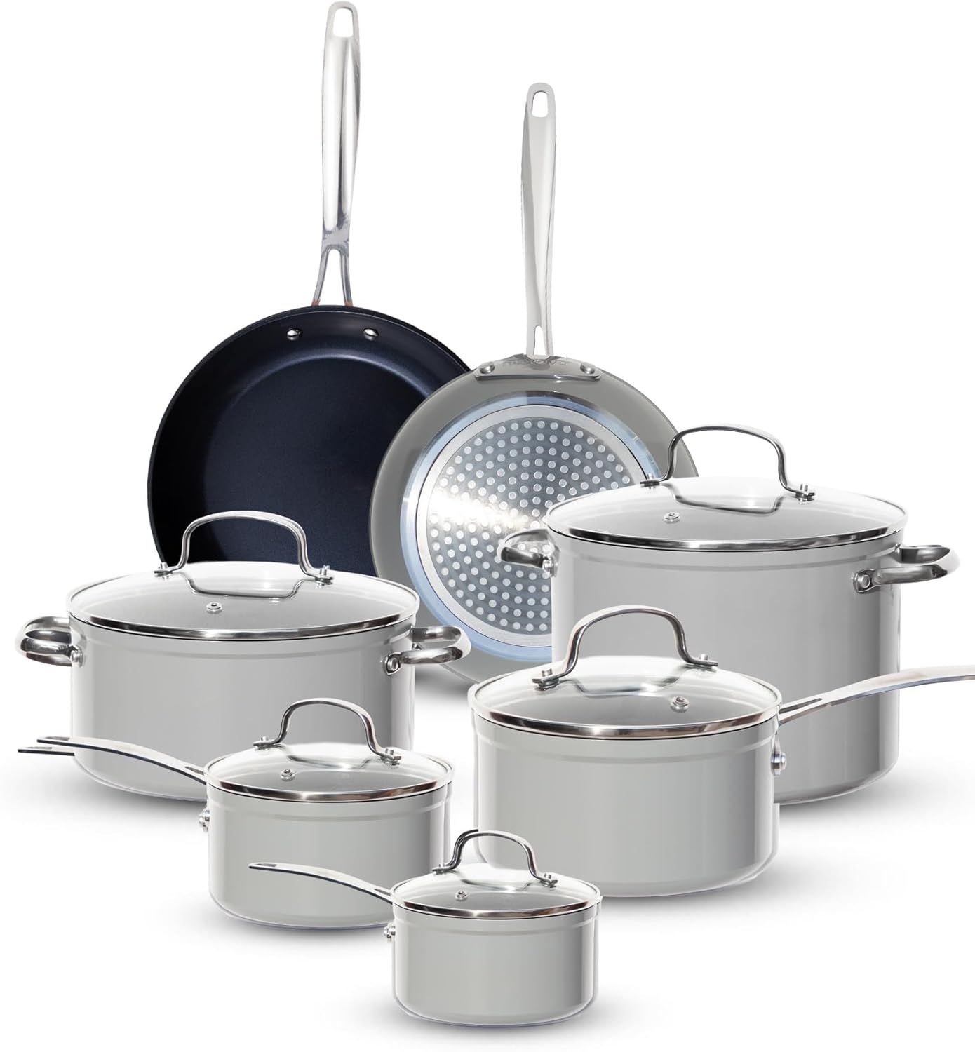 Duralon Blue G11 Non-Stick Cookware 12-Piece Set