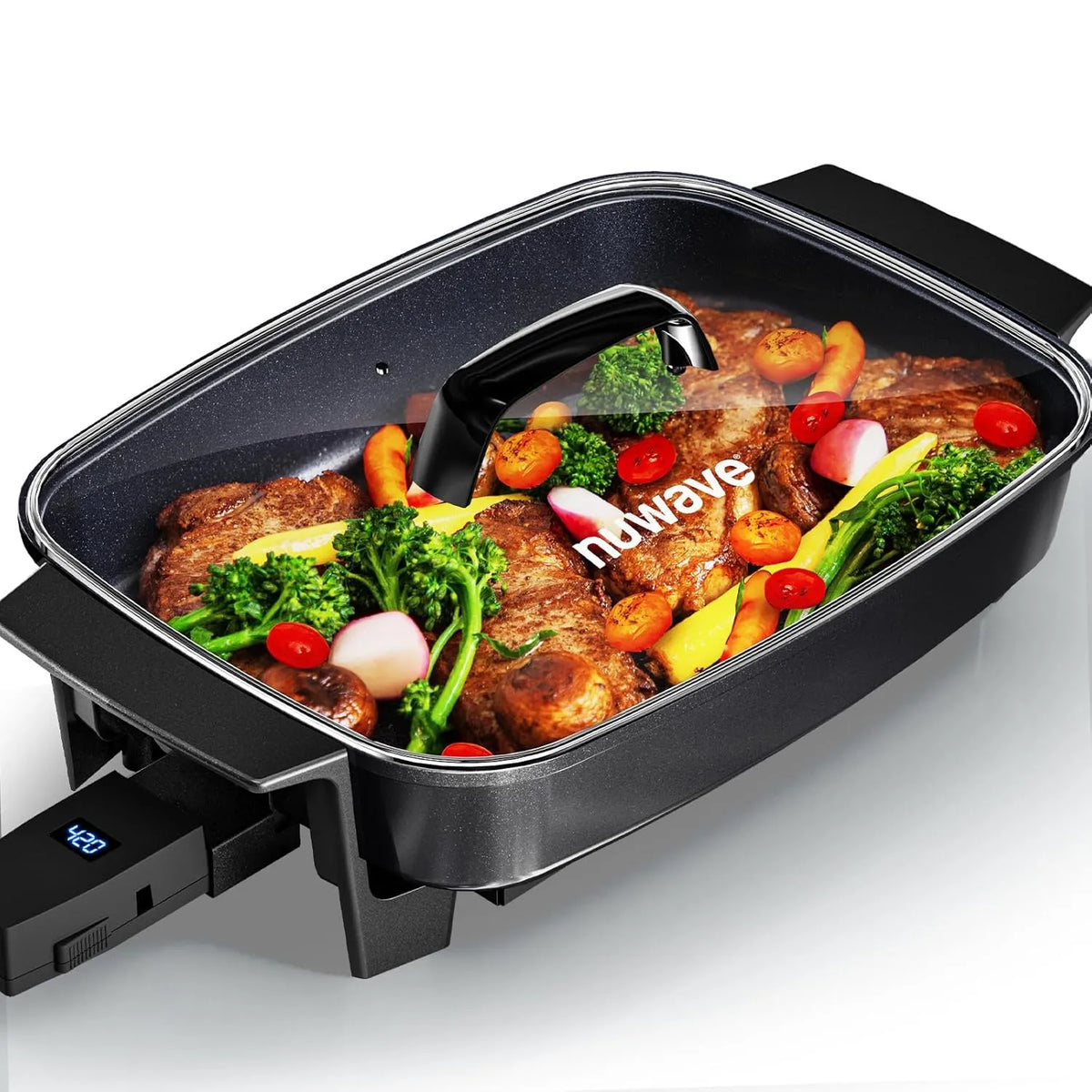 Nuwave® Medley XL Digital Non Stick Skillet – Versatile Healthy