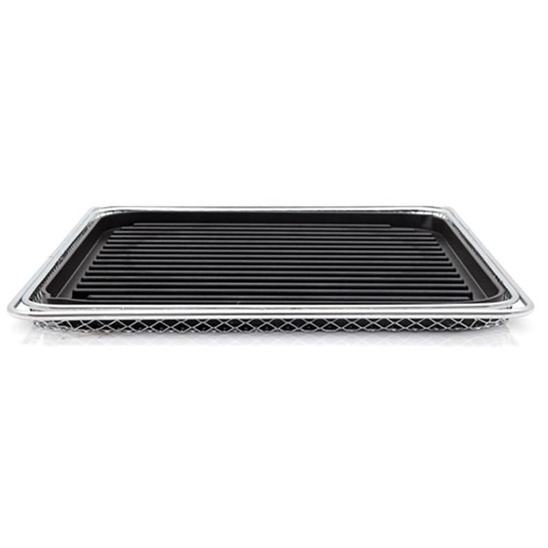 Grill/Griddle Plate & Chrome Mesh Rack