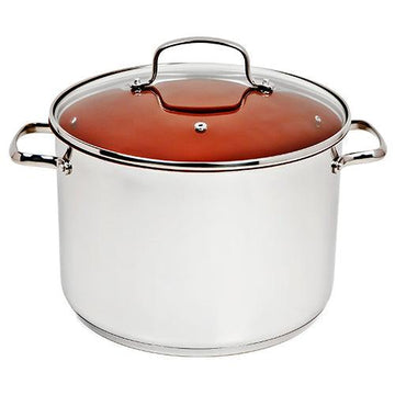 9-quart Stainless Steel Stock Pot with Lid - nuwavehome